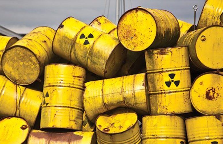 toxic waste barrels