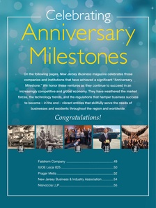 Anniversary Milestones 2020 - New Jersey Business Magazine