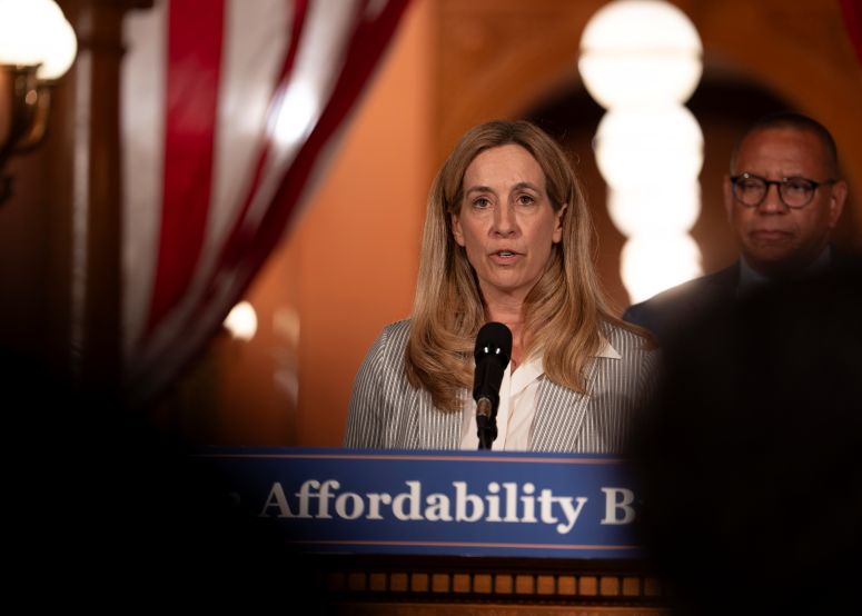 Sherrill Signs Record $60. 7 B Budget